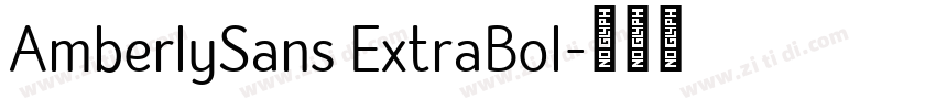 AmberlySans ExtraBol字体转换